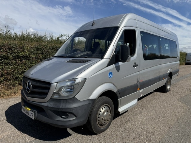Mercedes Sprinter 513 cdi. 64 reg, Lowered Front entry,16 seater Wheelchair accessible minibus — photo 1